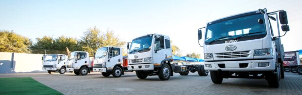 FAW trucks in Namibia